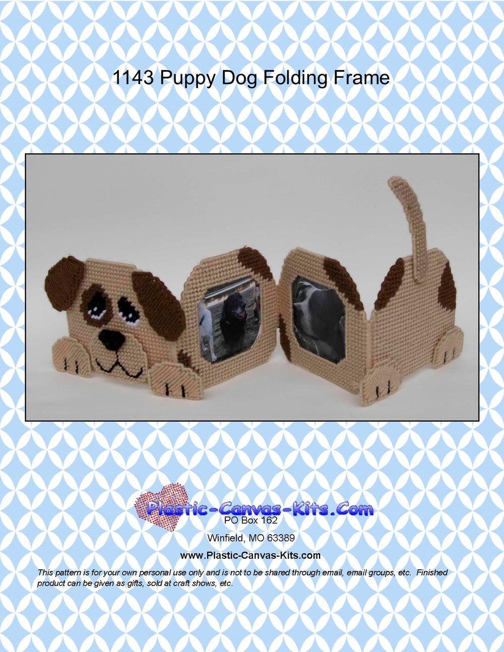 Puppy Dog Folding Picture Frame