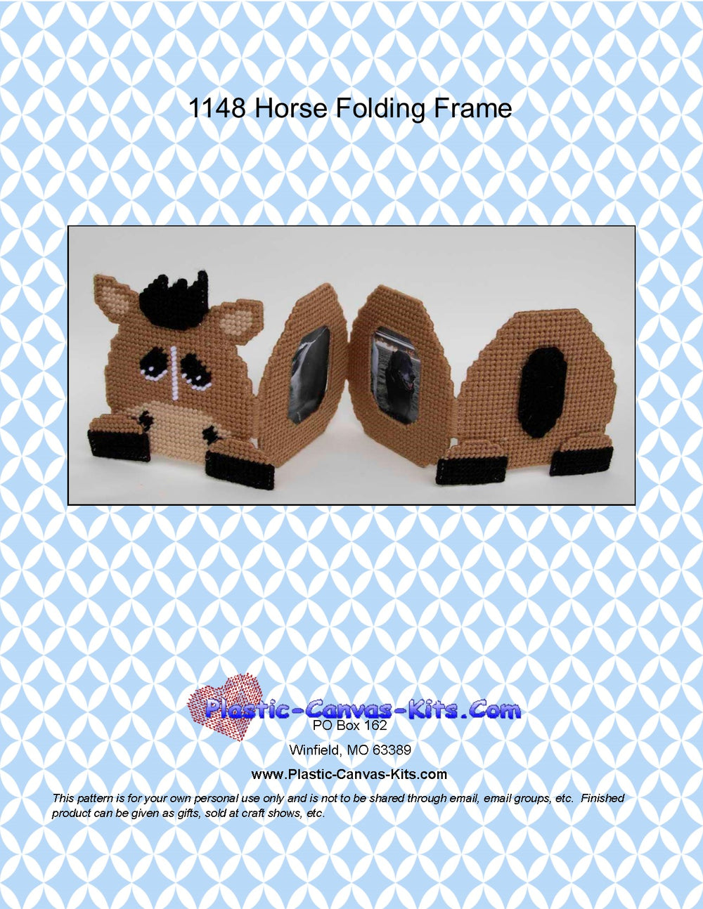 Horse Folding Picture Frame