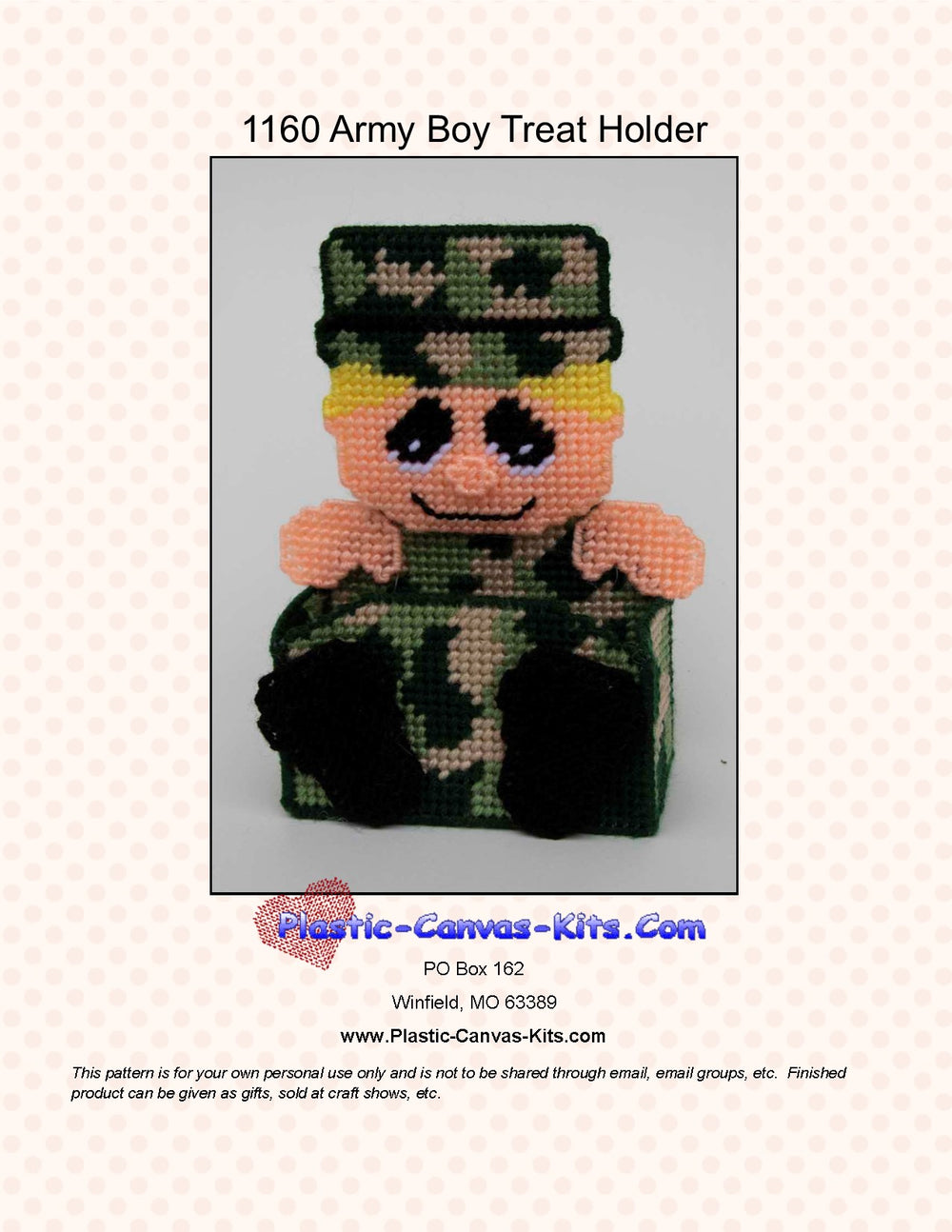 Army Boy Treat Holder