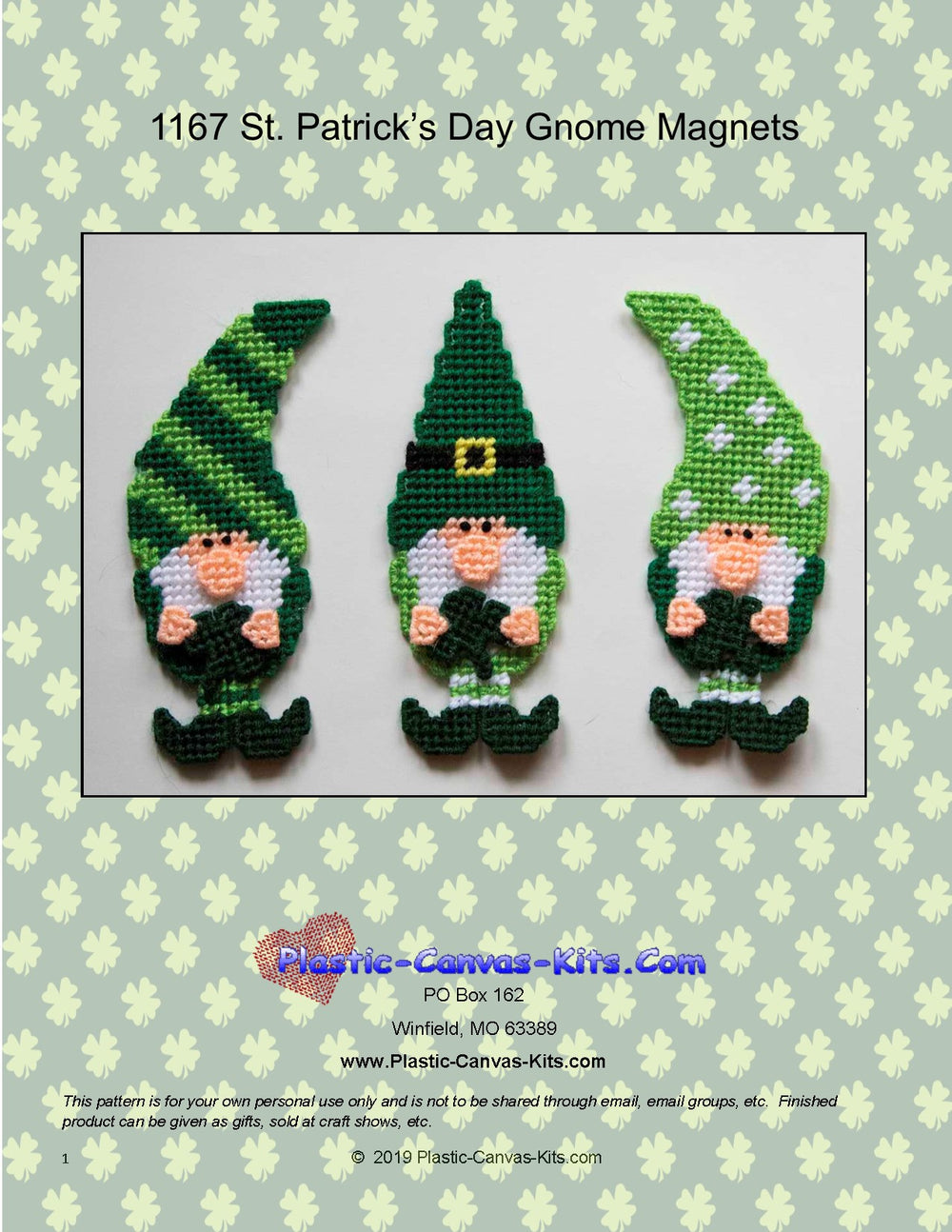 St. Patrick's Day Gnome Magnets