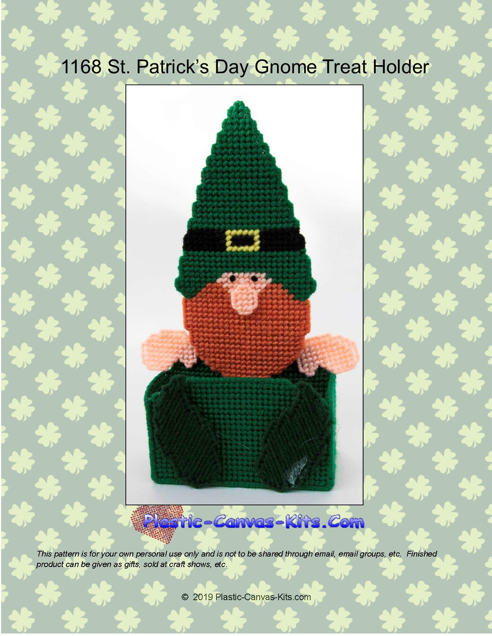 St. Patrick's Day Gnome Treat Holder