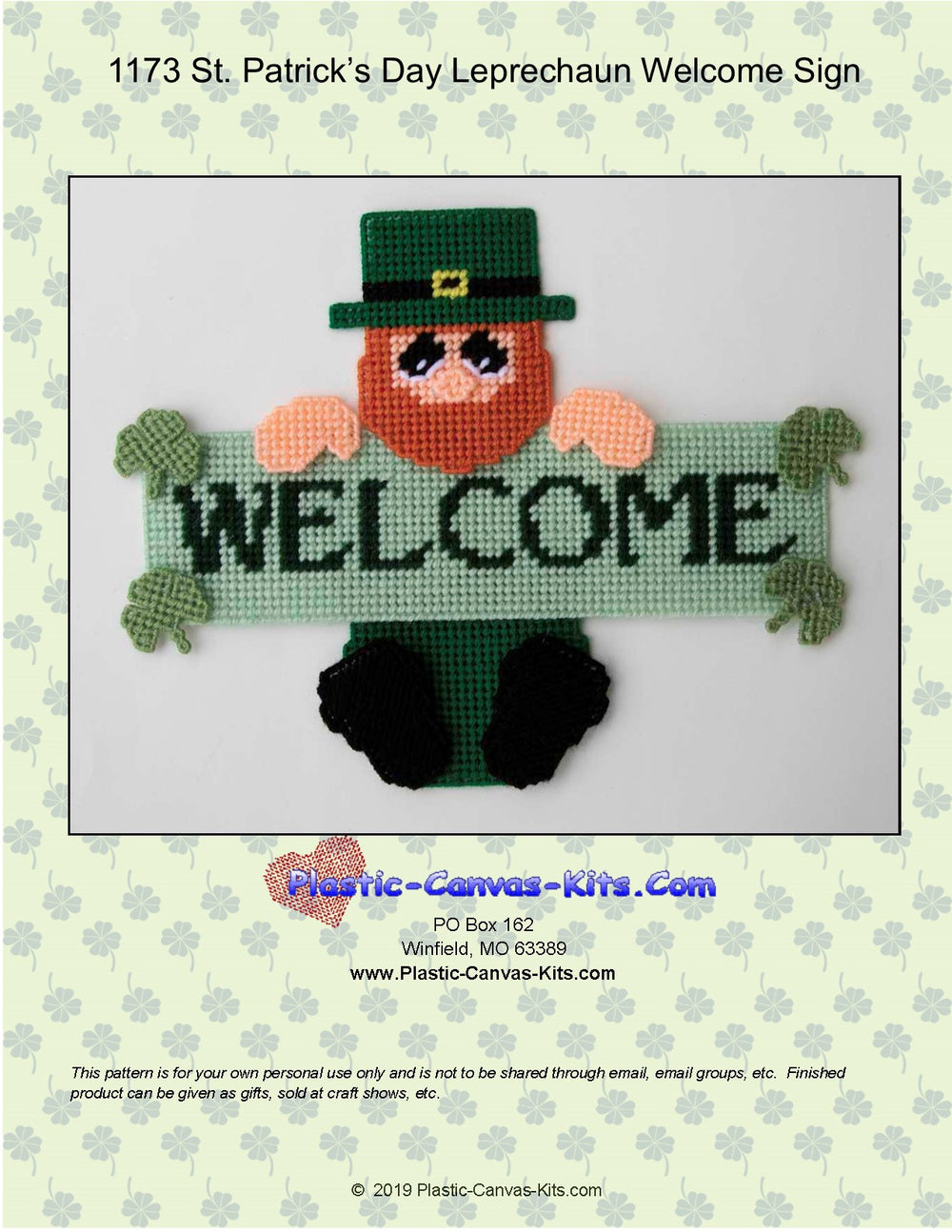 Leprechaun Welcome Sign