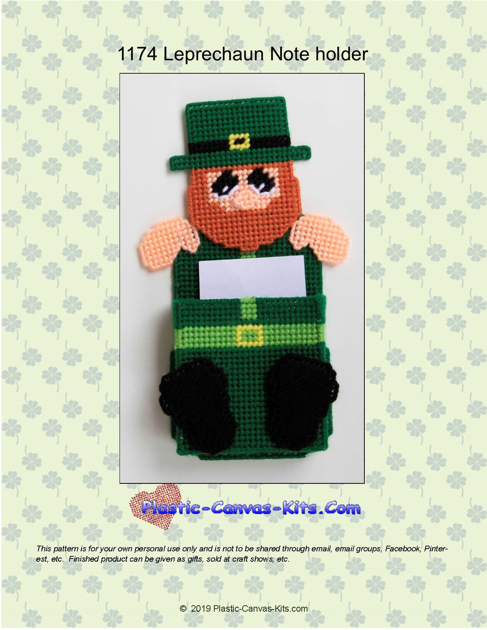 Leprechaun Note Holder