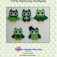 St. Patrick's Day Owl Magnets