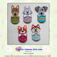 Dogs in Easter Eggs Magnets