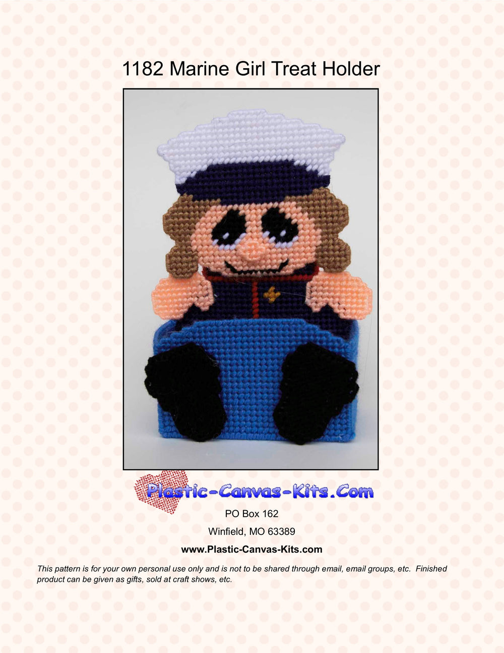 Marine Girl Treat Holder