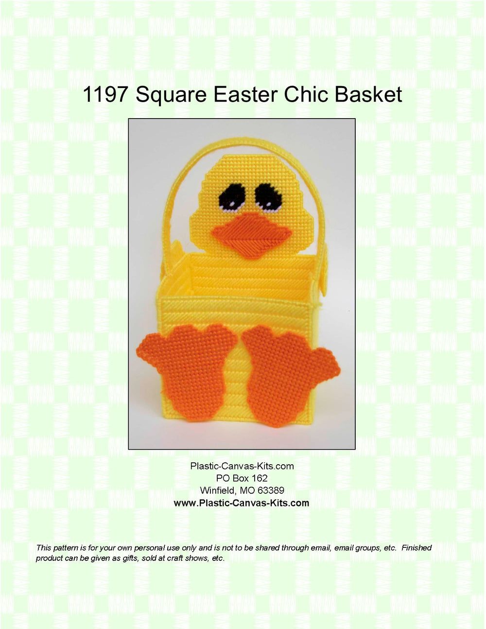 Easter Chic Square Basket