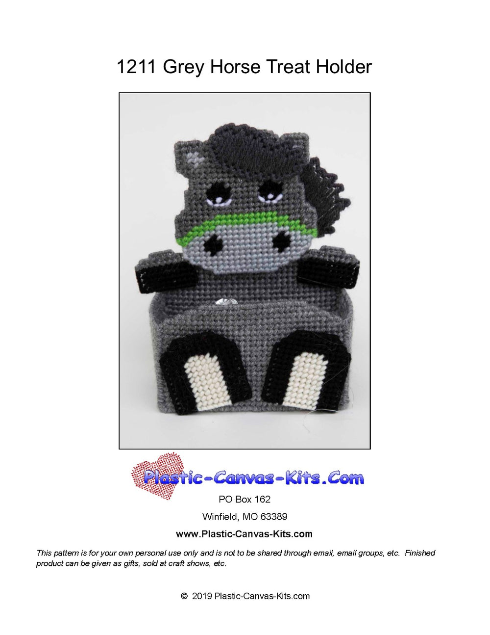 Grey Horse Treat Holder