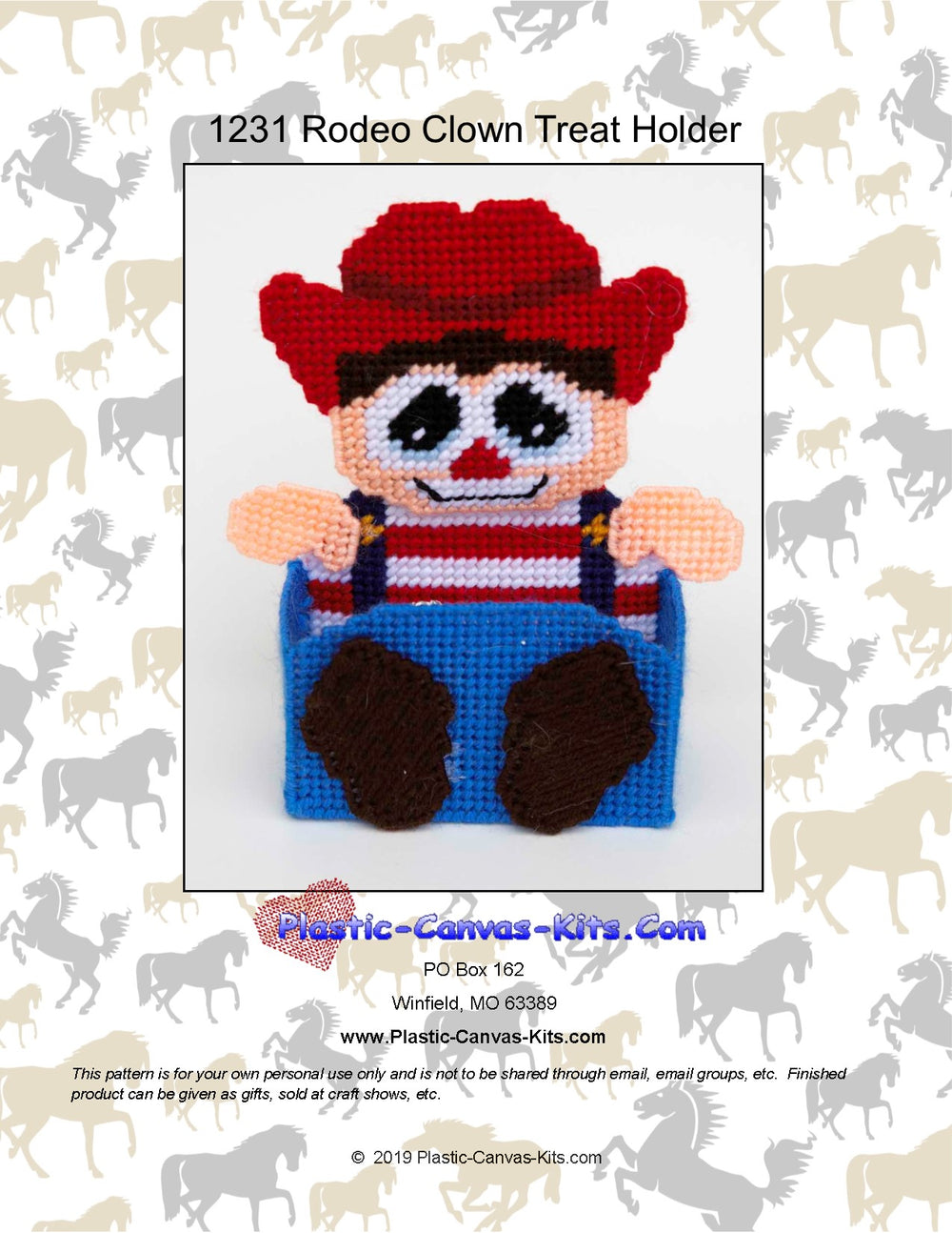 Rodeo Clown Treat Holder