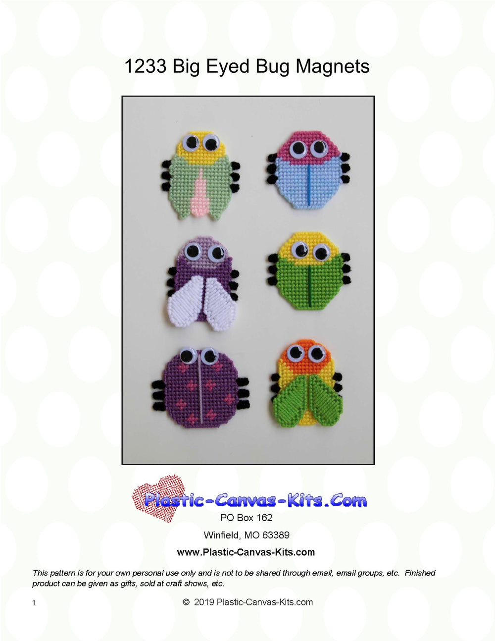 Big Eyed Bug Magnets
