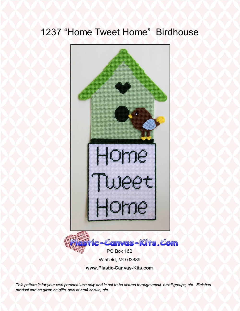 Home Tweet Home Green Birdhouse