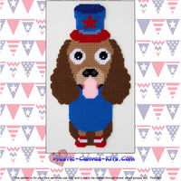 Patriotic Dog 2 Wall Hanging