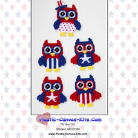 Patriotic Owl Magnets