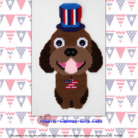 Patriotic Dog 4 Wall Hanging