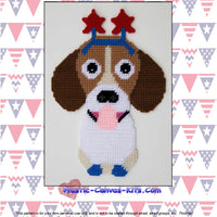 Patriotic Dog 6 Wall Hanging