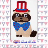 Patriotic Cat Wall Hanging