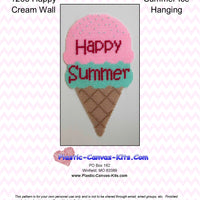 Happy Summer Ice Cream Wall Hanging