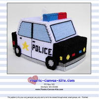 Police Car Tissue Topper