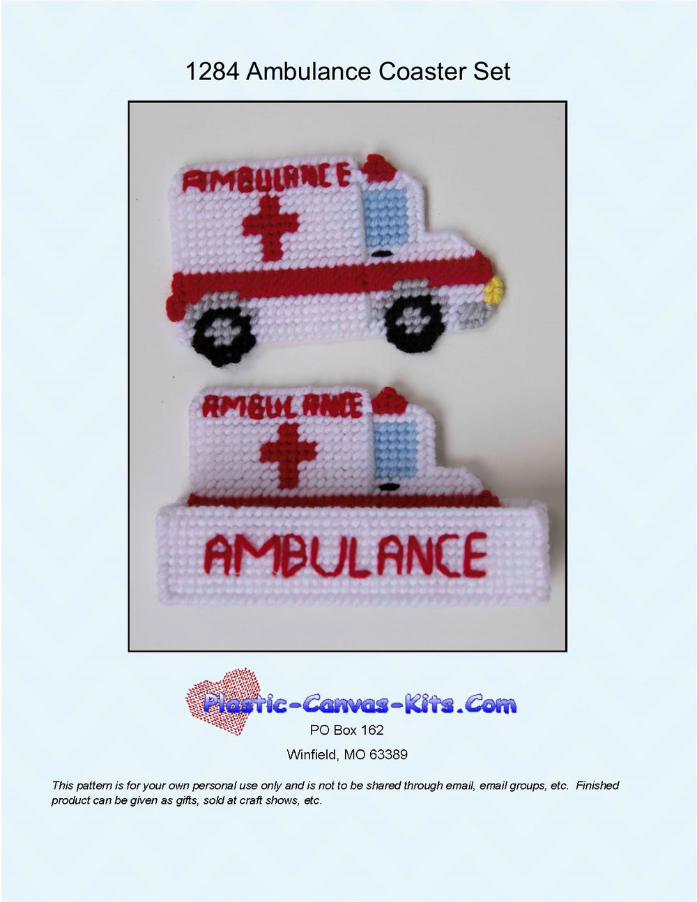 Ambulance Coaster Set