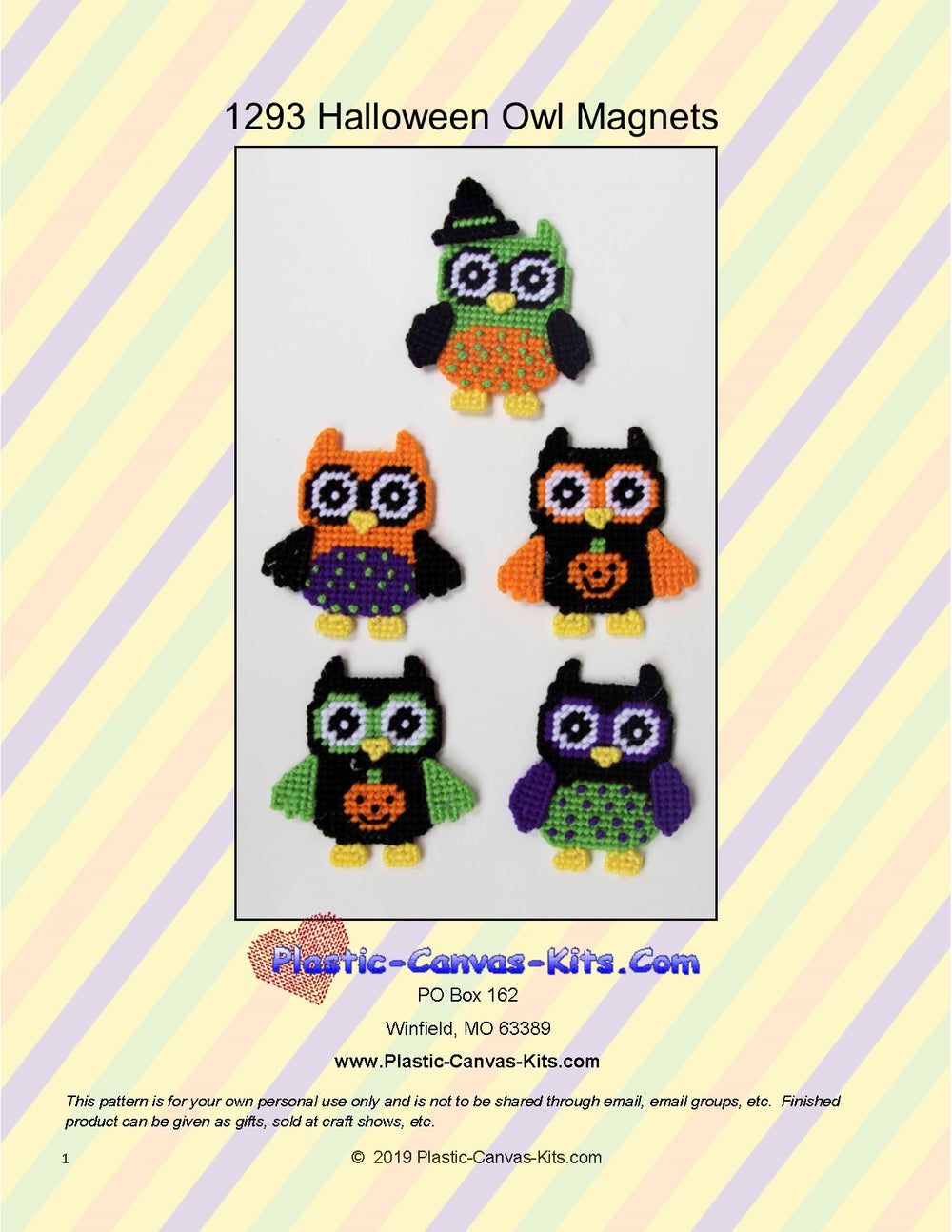 Halloween Owl Magnets
