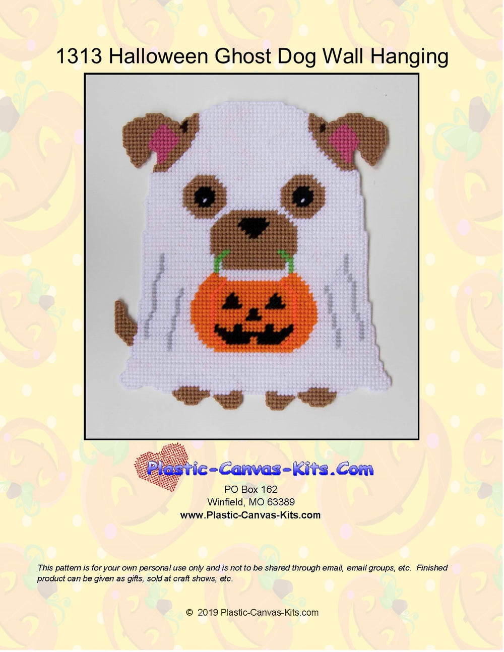 Ghost Dog Wall Hanging