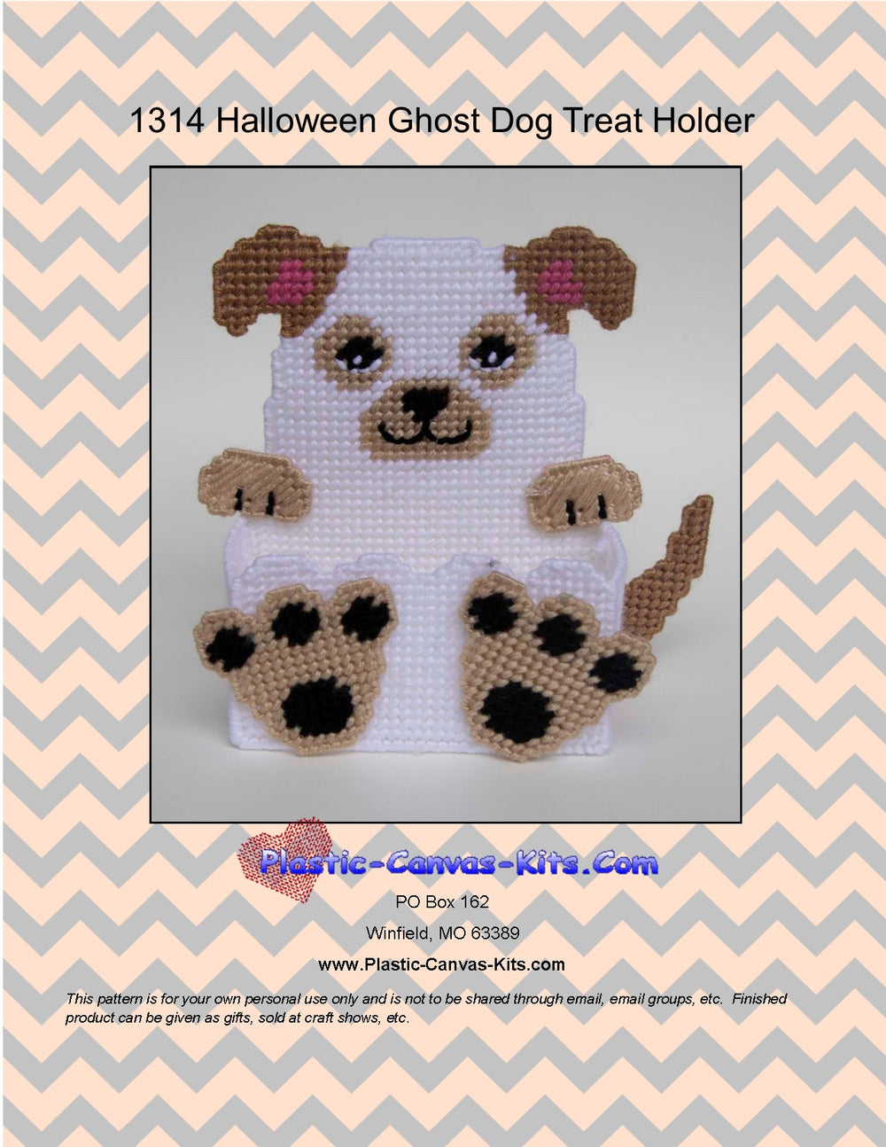 Halloween Ghost Dog Treat Holder