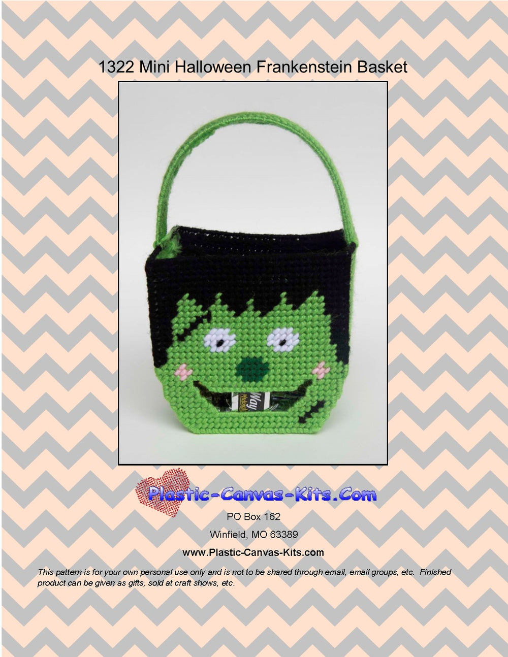 Mini Halloween Frankenstein Basket