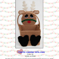 Christmas Reindeer Square Basket