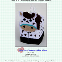 Cute 3-D Appaloosa Horse Tissue Topper