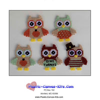 Thanksgiving Owl Magnets