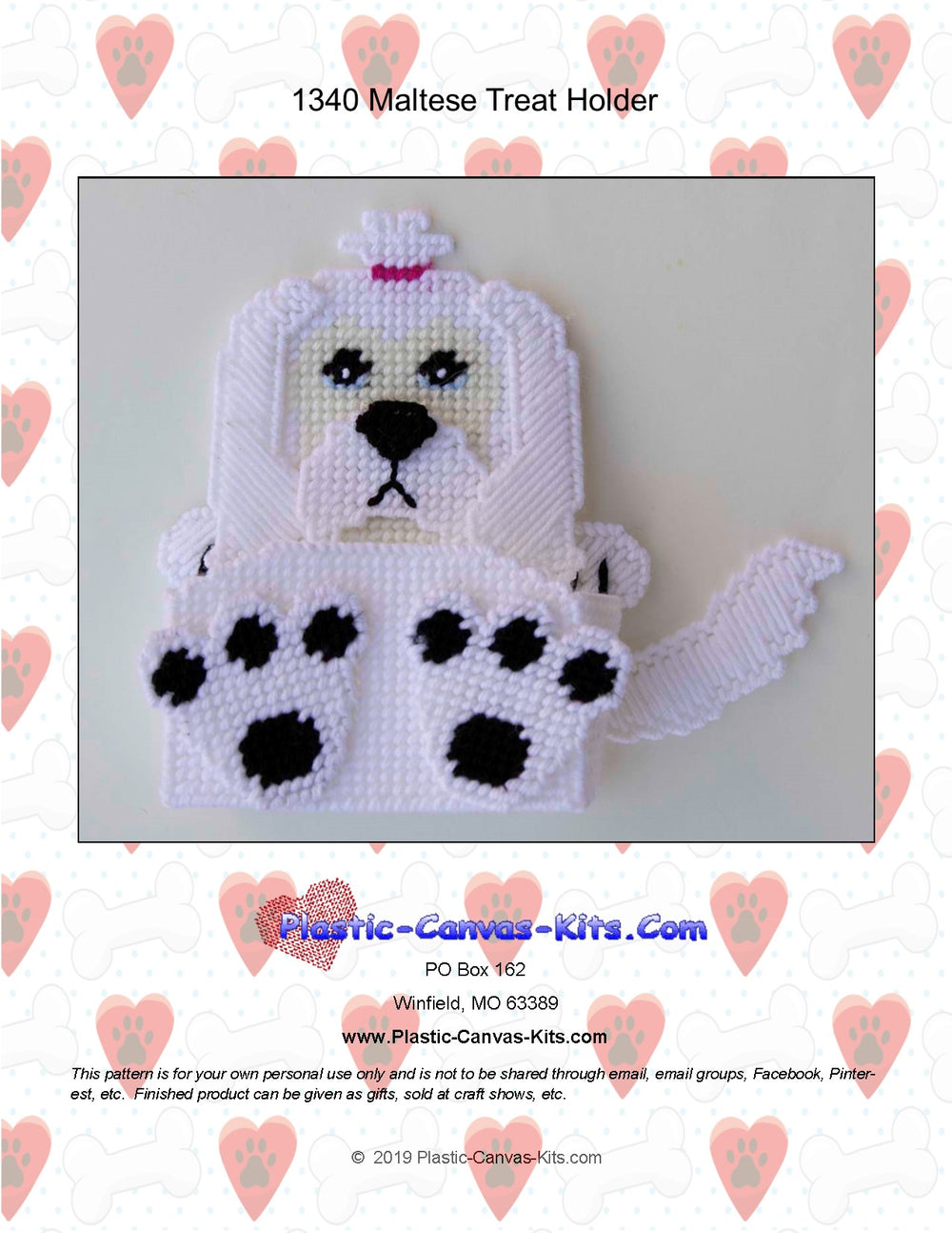 Maltese Treat Holder