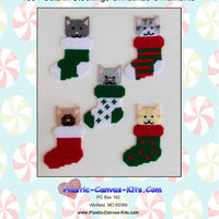Cats in Stockings Christmas Ornaments