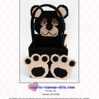 Black Bear Square Basket