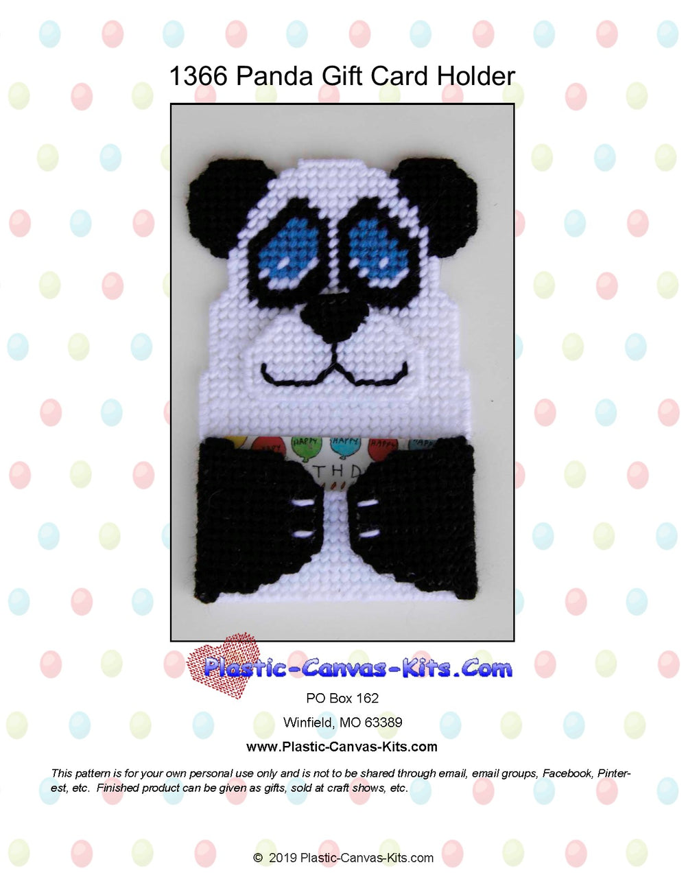 Panda Gift Card Holder