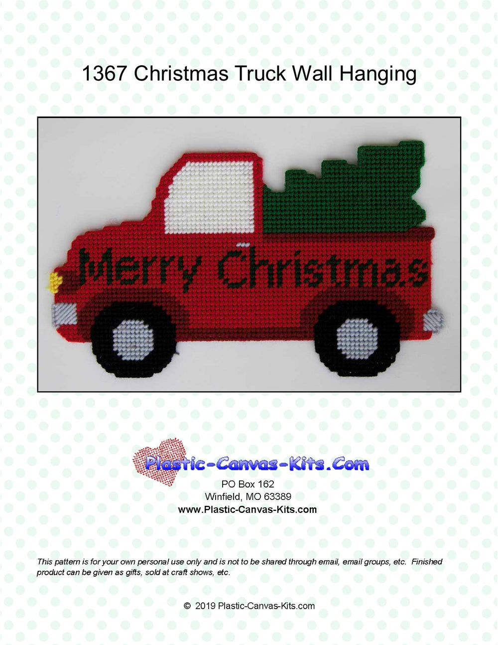 Christmas Truck Wall Hanging