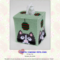 Cat and Christmas Ornament Tissue Topper