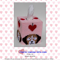 Valentine's Day Dog and Heart Tissue Topper
