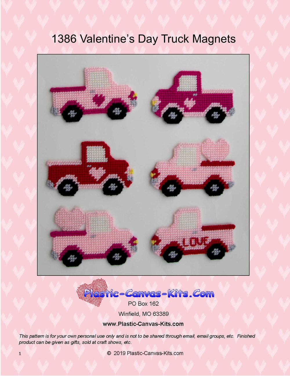 Valentine's Day Pickup Truck Magnets