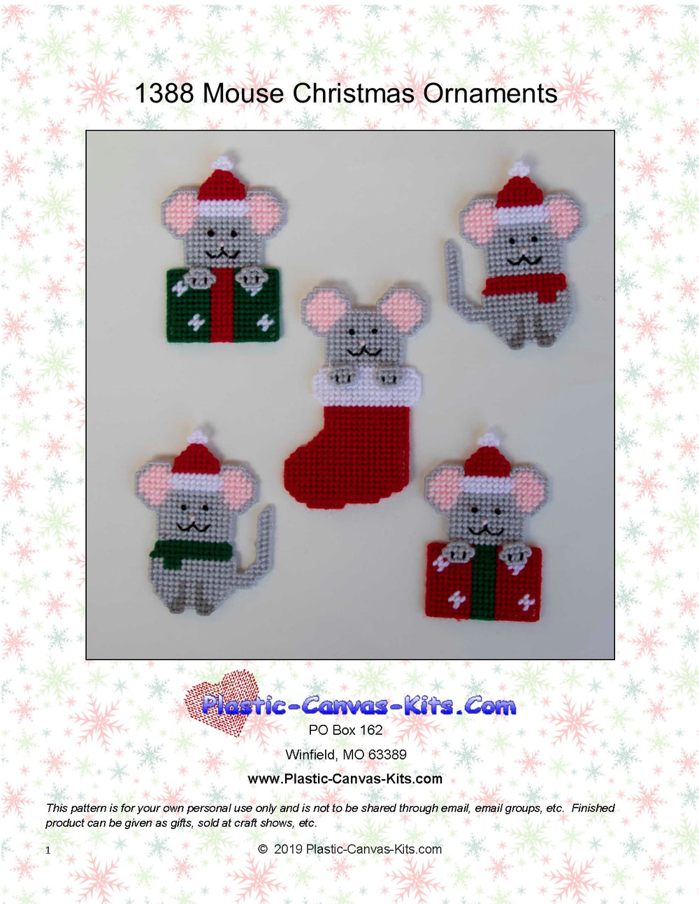 Mouse Christmas Ornaments