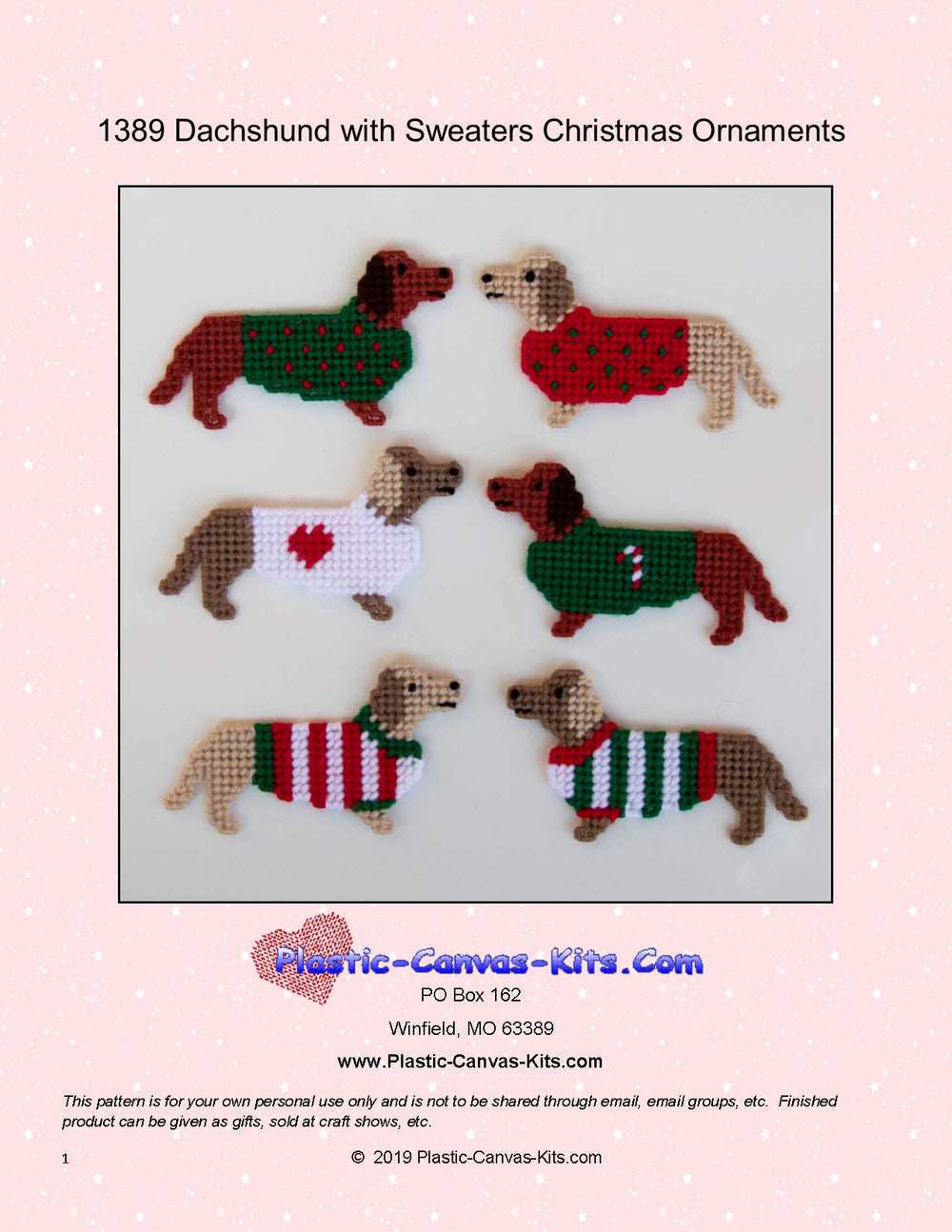 Dachshunds with Sweaters Ornaments