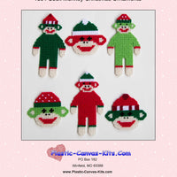 Sock Monkey Christmas Ornaments