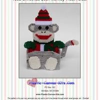 Christmas Sock Monkey Treat Holder