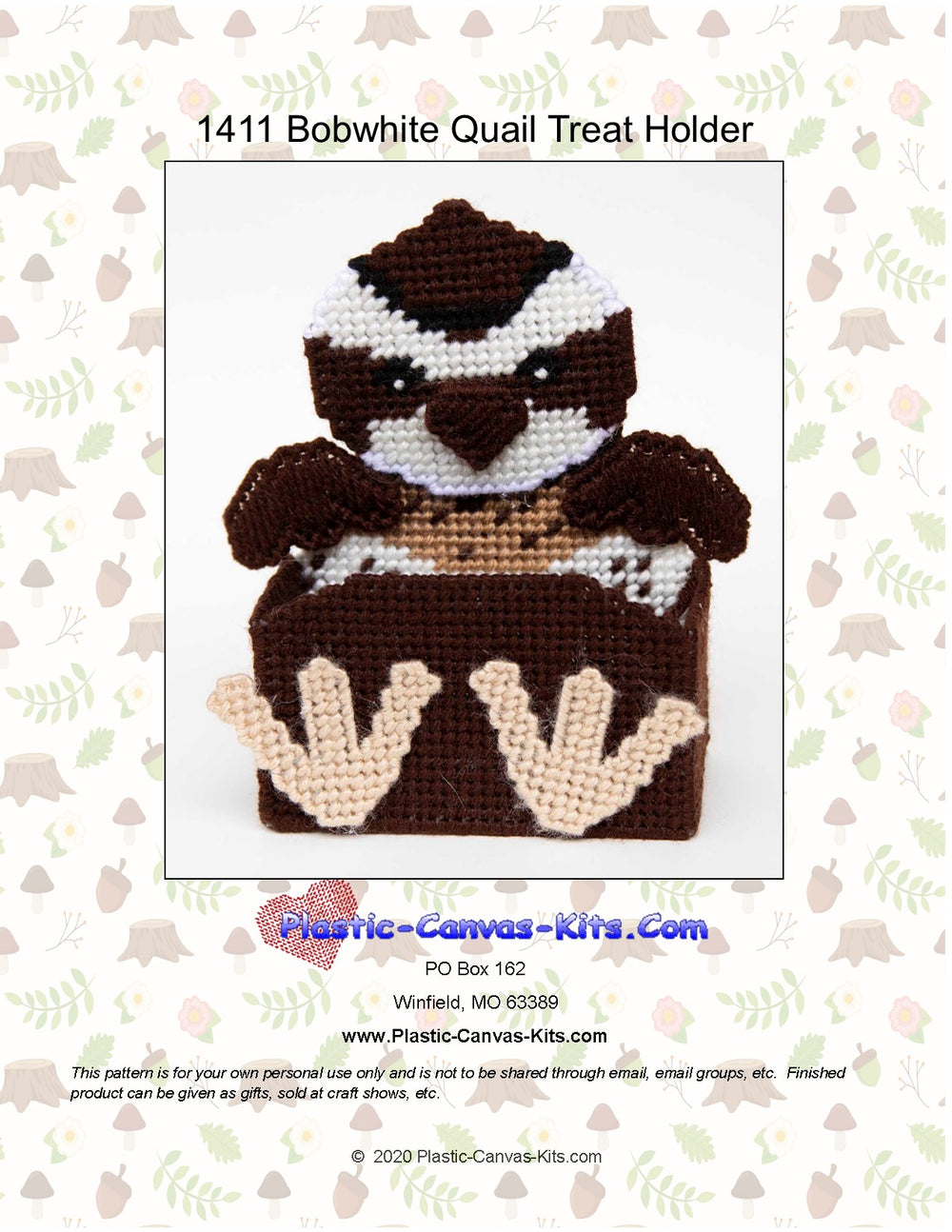 Bobwhite Quail Treat Holder