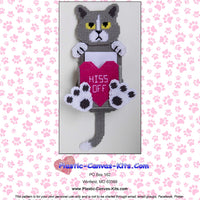 Hiss Off Valentine's Day Cat Note Holder