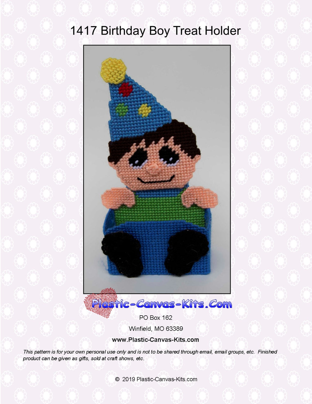 Birthday Boy Treat Holder