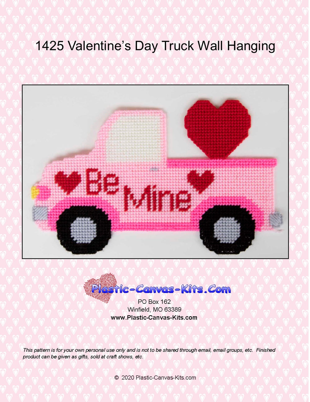 Valentine's Day Truck Wall Hanging