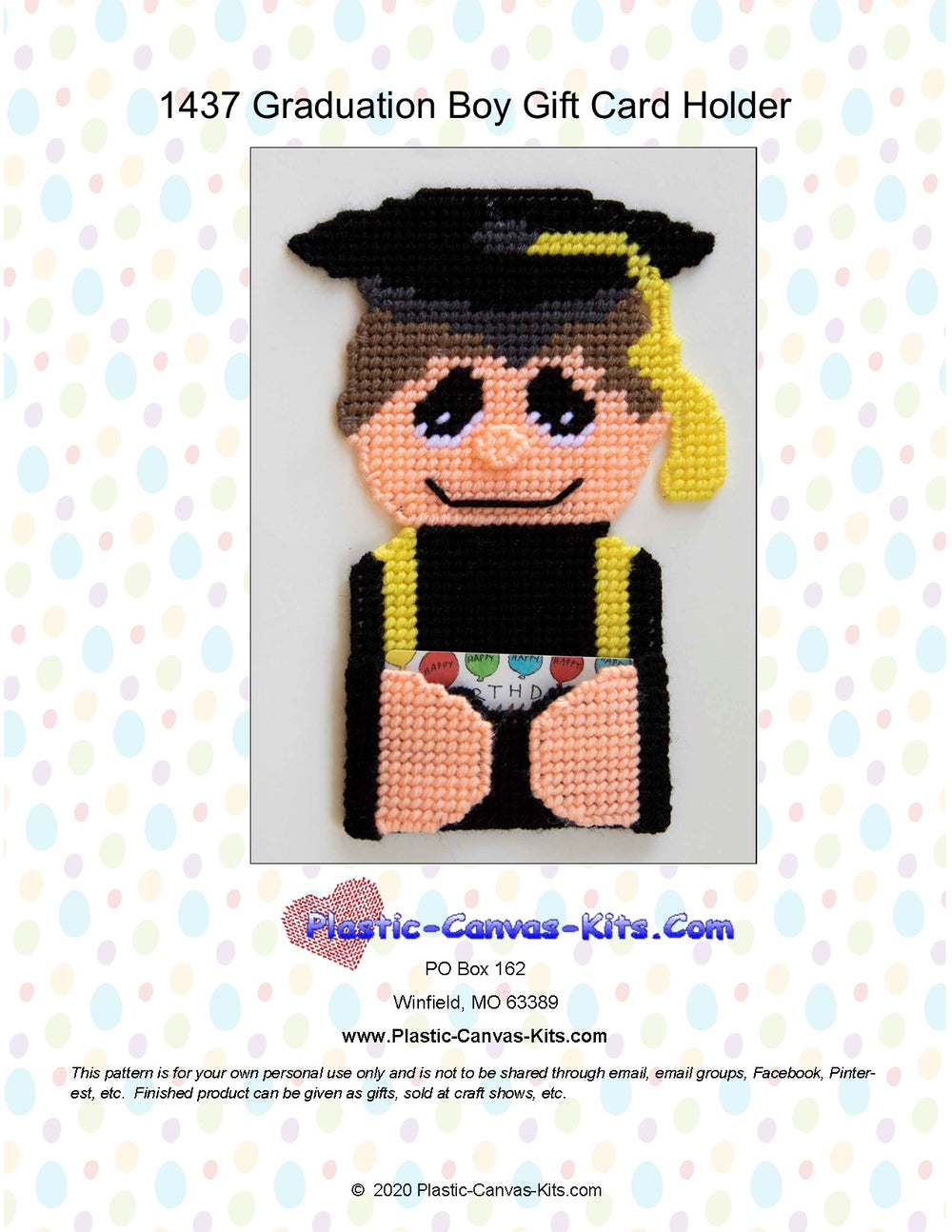 Graduation Boy Gift Card Holder