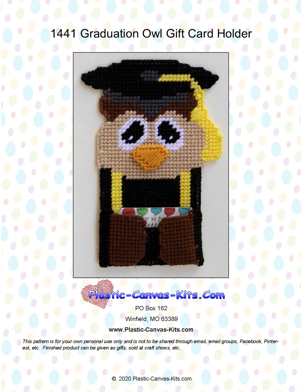 Graduation Owl Gift Card Holder