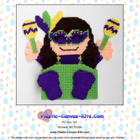 Mardi Gras Girl Treat Holder