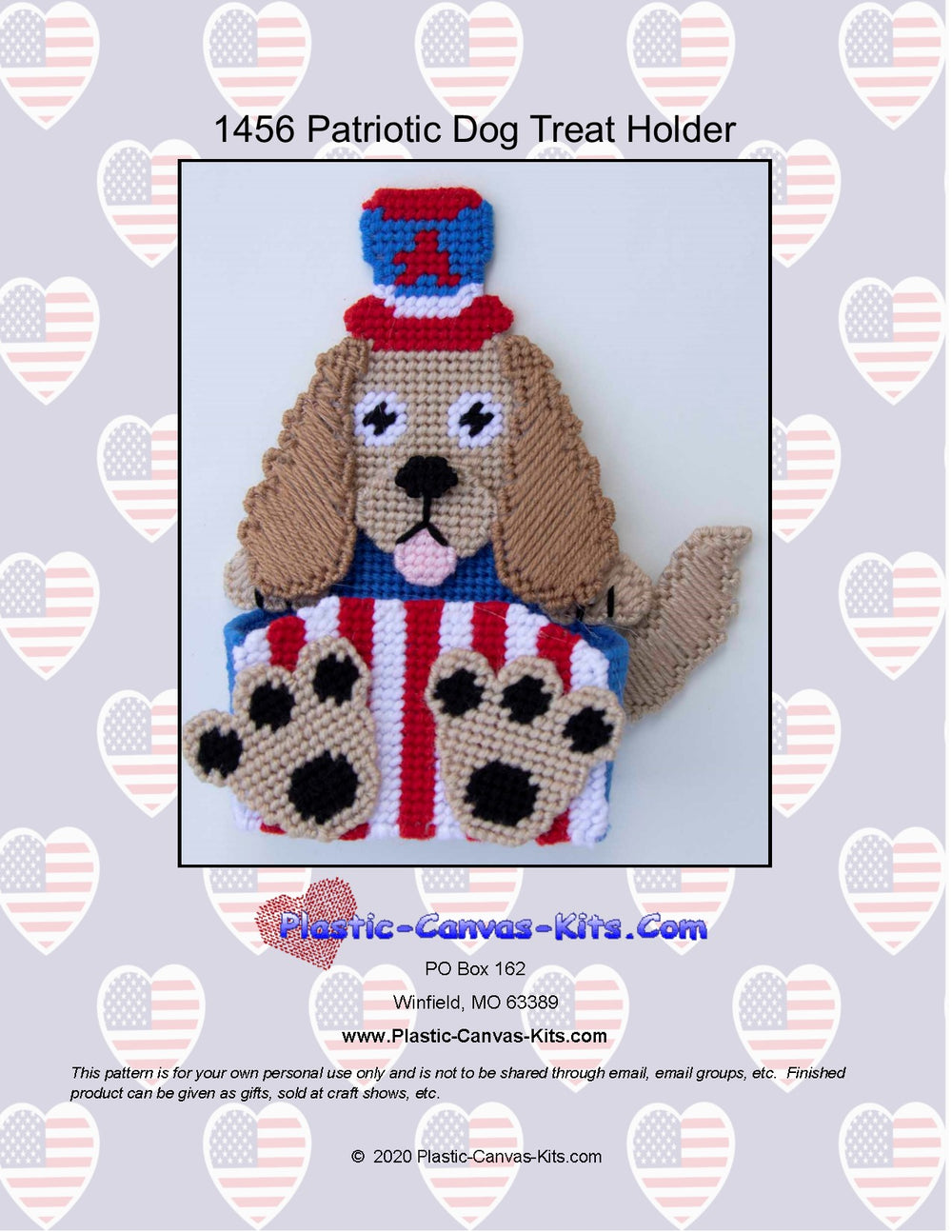 Patriotic Dog Treat Holder